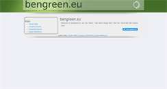 Desktop Screenshot of bengreen.eu